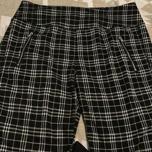 Plaid Cotton Pants